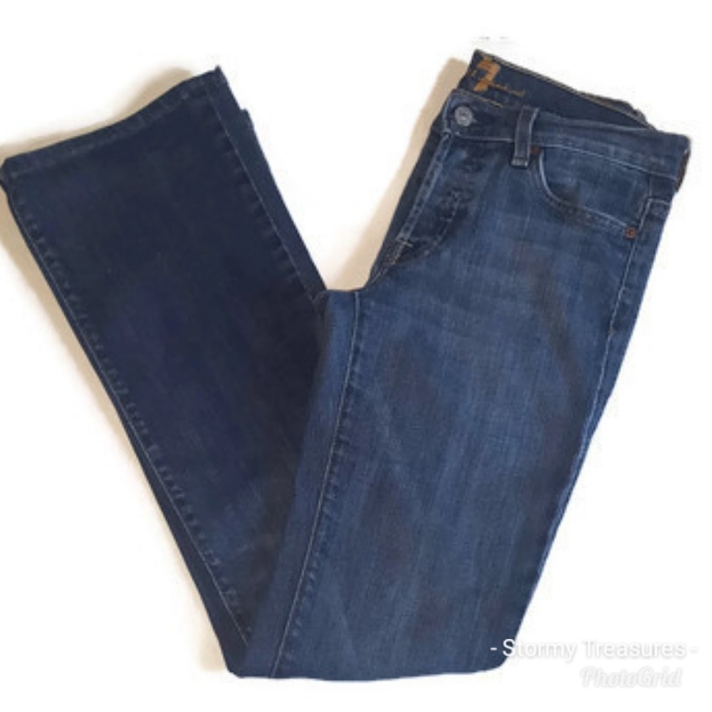 7 For All Mankind Size 27 Button up Boot Cut Jeans